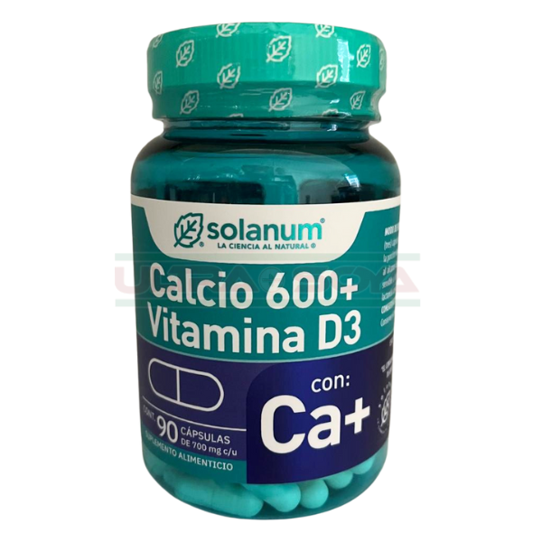 CALCIO 600 + VITAMINA D3 C/90